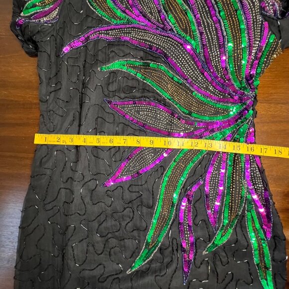 Stenay Sequins Parisian Party Event Dress Designer Money Bling New Years Small - Picture 7 of 15